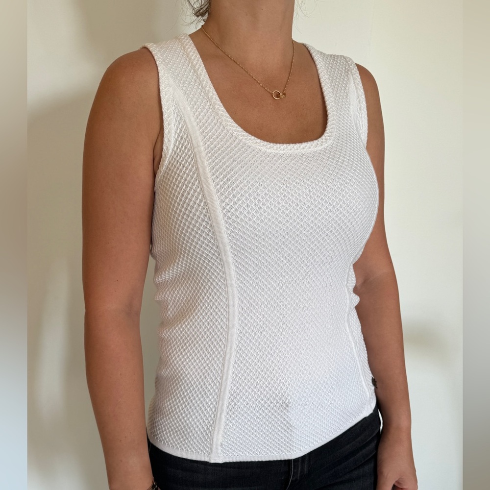 NWT White Burberry tank top